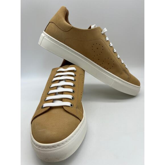 Bugatchi Solid Nubuck Leather Sneaker In Maple Size 10 NIB main image 15